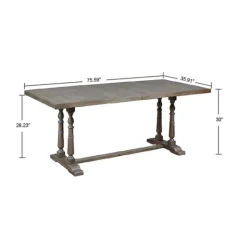 Kirkland's Home Martha Stewart Tiffany Pedestal Dining Table- Dining Tables