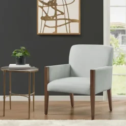 Kirkland's Home Martha Stewart Wood Trim Accent Chair- Accent Chairs