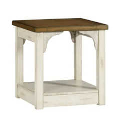 Kirkland's Home Mary And Natural Wooden Square Accent Table- Accent & End Tables