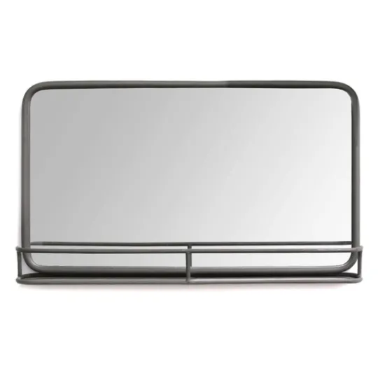 Kirkland's Home Mason Metal Mirror With Shelf, 24X14 In.- Decorative Mirrors