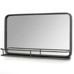 Kirkland's Home Mason Metal Mirror With Shelf, 24X14 In.- Decorative Mirrors