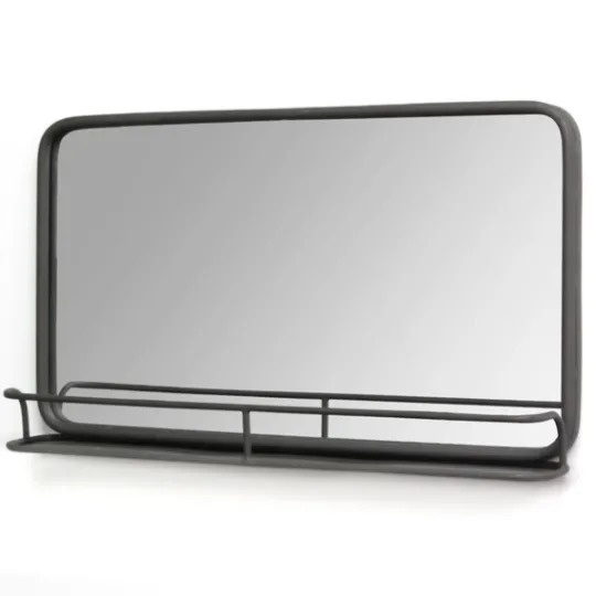 Kirkland's Home Mason Metal Mirror With Shelf, 24X14 In.- Decorative Mirrors