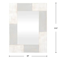 Kirkland's Home Mason Wood Planks Wall Mirror- Decorative Mirrors