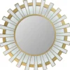 Kirkland's Home Matte And Clear Sunburst Wall Mirror- Decorative Mirrors