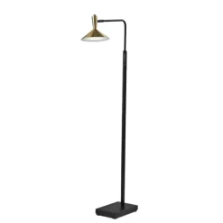 Kirkland's Home Matte Black Adjustable Light And Color Floor Lamp- Floor Lamps