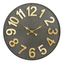 Kirkland's Home Matte Black Iron Wall Clock, 32 In.- Clocks