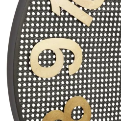 Kirkland's Home Matte Black Iron Wall Clock, 32 In.- Clocks