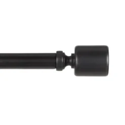 Kirkland's Home Matte Black Rhys Cylinder Curtain Rod, 72 In.- Curtain Rods & Hardware
