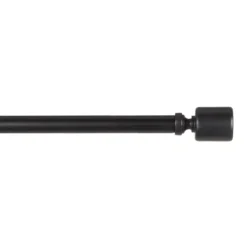 Kirkland's Home Matte Black Rhys Cylinder Curtain Rod, 72 In.- Curtain Rods & Hardware