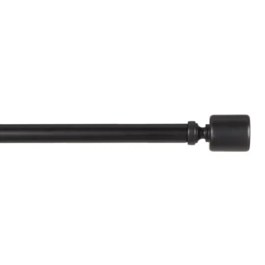 Kirkland's Home Matte Black Rhys Cylinder Curtain Rod, 72 In.- Curtain Rods & Hardware