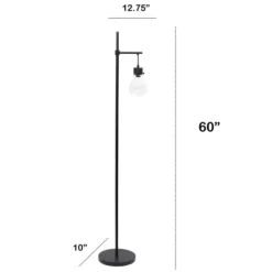 Kirkland's Home Matte Black Stephen Floor Lamp- Floor Lamps