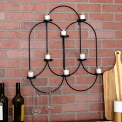 Kirkland's Home Matte Black Tealight Wall Sconce- Sconces