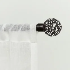 Kirkland's Home Matte Bronze Catherine Curtain Rod, 120 In.- Curtain Rods & Hardware