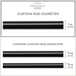 Kirkland's Home Matte Bronze Eleanor Curtain Rod Set, 72 In.- Curtain Rods & Hardware