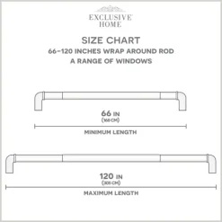Kirkland's Home Matte Bronze Hyde Wrap Around Curtain Rod, 120 In.- Curtain Rods & Hardware