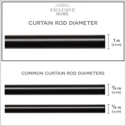 Kirkland's Home Matte Bronze Hyde Wrap Around Curtain Rod, 120 In.- Curtain Rods & Hardware