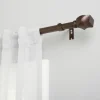 Kirkland's Home Matte Bronze Modern Twist Curtain Rod, 120 In.- Curtain Rods & Hardware