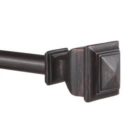 Kirkland's Home Matte Bronze Nathan Curtain Rod, 72 In.- Curtain Rods & Hardware