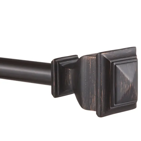 Kirkland's Home Matte Bronze Nathan Curtain Rod, 72 In.- Curtain Rods & Hardware