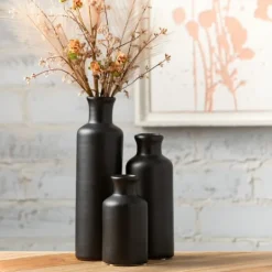 Kirkland's Home Matte Ceramic Vases, Set Of 3- Vases