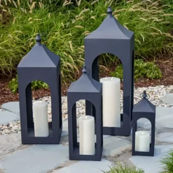 Kirkland's Home Matte Hampshire Metal Lantern, 30 In.- Lanterns