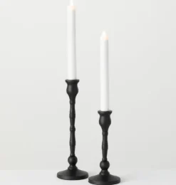 Kirkland's Home Matte Iron Taper Candle Holders, Set Of 2- Candle Holders