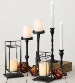 Kirkland's Home Matte Iron Taper Candle Holders, Set Of 2- Candle Holders