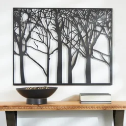 Kirkland's Home Matte Metal Tree Frame Wall Plaque- Wall Plaques