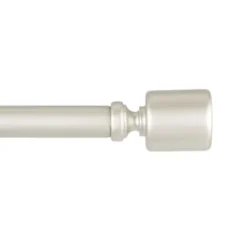 Kirkland's Home Matte Nickel Rhys Cylinder Curtain Rod, 120 In.- Curtain Rods & Hardware