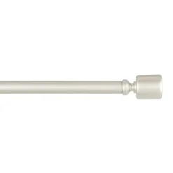 Kirkland's Home Matte Nickel Rhys Cylinder Curtain Rod, 120 In.- Curtain Rods & Hardware