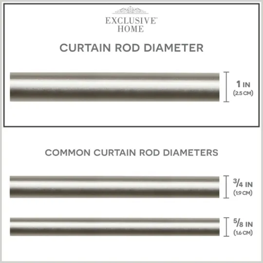Kirkland's Home Matte Nickel Rhys Cylinder Curtain Rod, 120 In.- Curtain Rods & Hardware