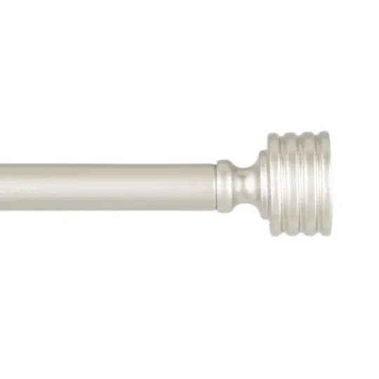 Kirkland's Home Matte Nickel Stacked Cylinder Curtain Rod, 120 In.- Curtain Rods & Hardware