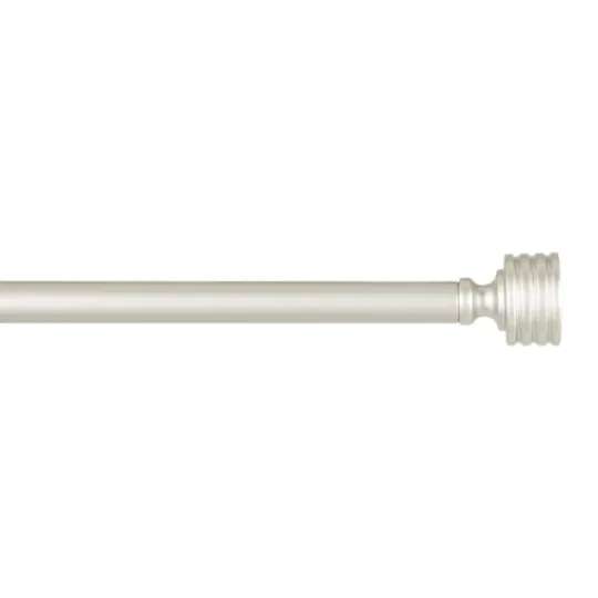 Kirkland's Home Matte Nickel Stacked Cylinder Curtain Rod, 120 In.- Curtain Rods & Hardware