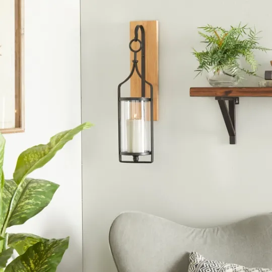 Kirkland's Home Matte Poplar Wood Sconce- Sconces
