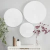 Kirkland's Home Matte Ribbed Sunburst Wall Plates, Set Of 3- Wall Plaques