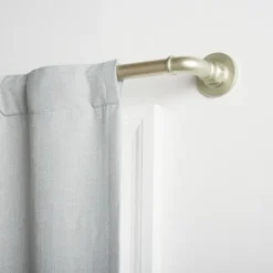 Kirkland's Home Matte Silver Hyde Wrap Around Curtain Rod, 120 In.- Curtain Rods & Hardware