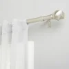 Kirkland's Home Matte Silver Modern Twist Curtain Rod, 120 In.- Curtain Rods & Hardware