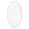 Kirkland's Home Matte Thin Wood Frame Oval Wall Mirror- Decorative Mirrors