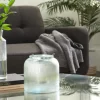 Kirkland's Home Matte Turquoise Glass Candle Holder- Candle Holders