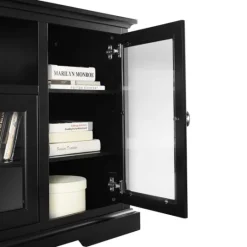 Kirkland's Home Matte Wood Highboy Tv Stand- Tv Stands & Media Consoles