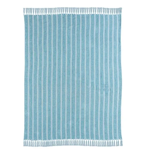 Kirkland's Home Maui Striped Fringe Throw- Blankets & Throws