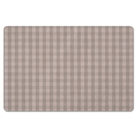 Kirkland's Home Mauve And Gray Plaid Kitchen Mat- Kitchen & Floor Mats