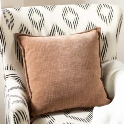 Kirkland's Home Mauve Chenille Throw Pillow- Pillows