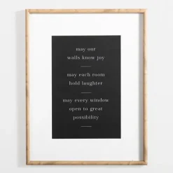 Kirkland's Home May Our Walls Know Joy Framed Wall Plaque- Wall Quotes & Signs