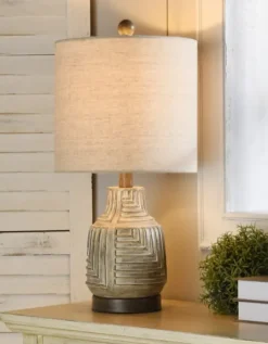 Kirkland's Home Maze Design Table Lamp- Table Lamps