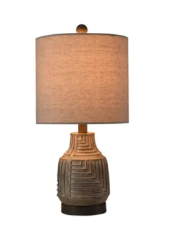 Kirkland's Home Maze Design Table Lamp- Table Lamps