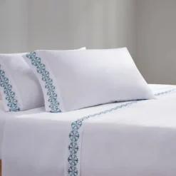 Kirkland's Home Medallion Hem Microfiber 4-Pc. Queen Sheet Set- Bed Sheets