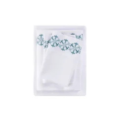 Kirkland's Home Medallion Hem Microfiber 4-Pc. King Sheet Set- Bed Sheets