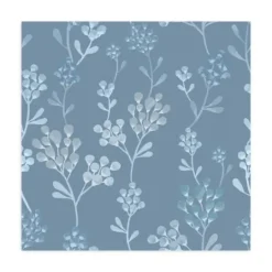 Kirkland's Home Medium Gray Florals Peel And Stick Wall Mural- Wall Murals & Wall Decals