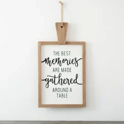 Kirkland's Home Memories Around A Table Cutting Board Wall Plaque- Wall Quotes & Signs